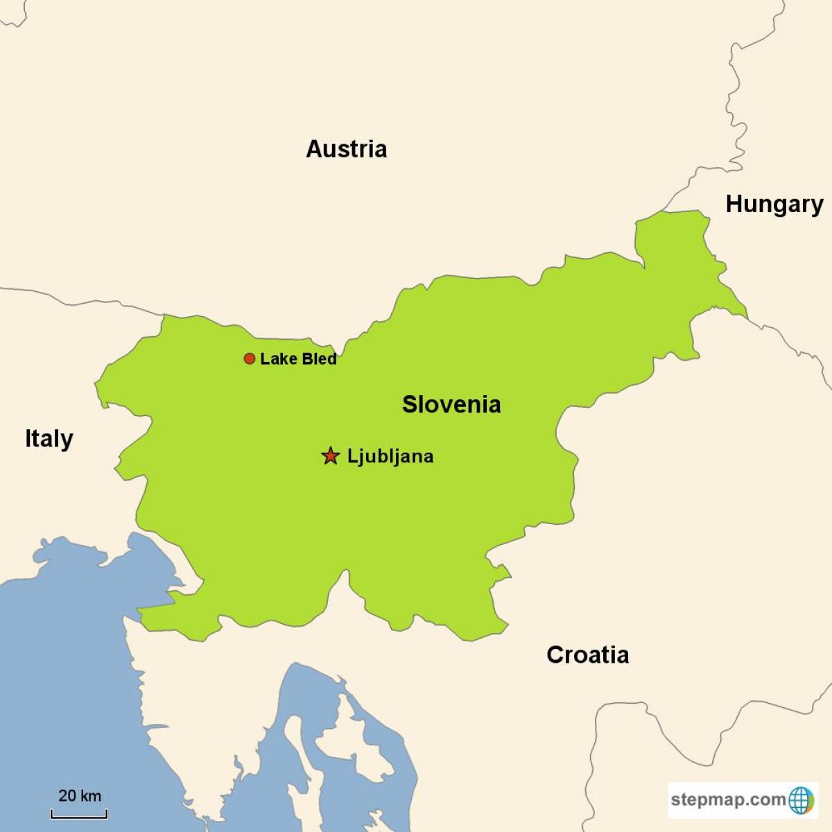 Mappa di lubiana, Slovenia