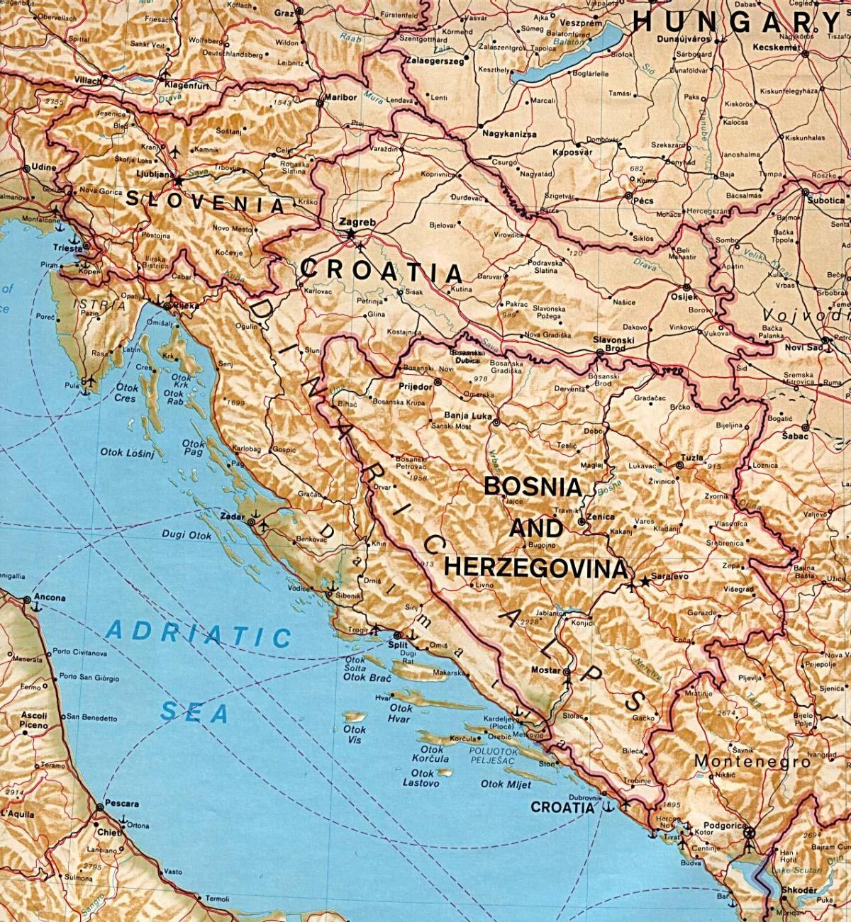 la mappa mostra la Slovenia