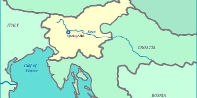 Mappa di costa Slovena