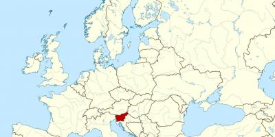 Slovenia posizione sulla mappa del mondo