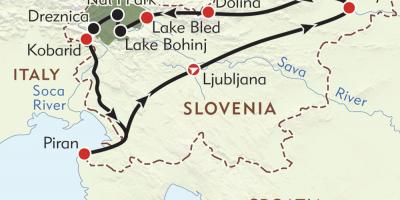 Mappa di pirano Slovenia